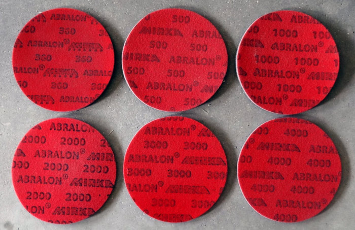 Abralon Pads for Bowling Ball Surface Adjustment